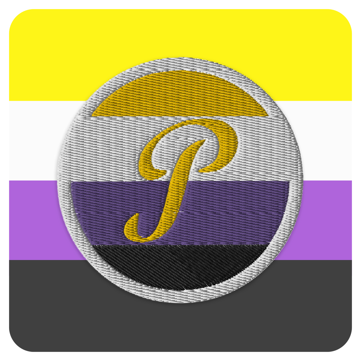 NON-BINARY PRIDE NÁŠIVKA